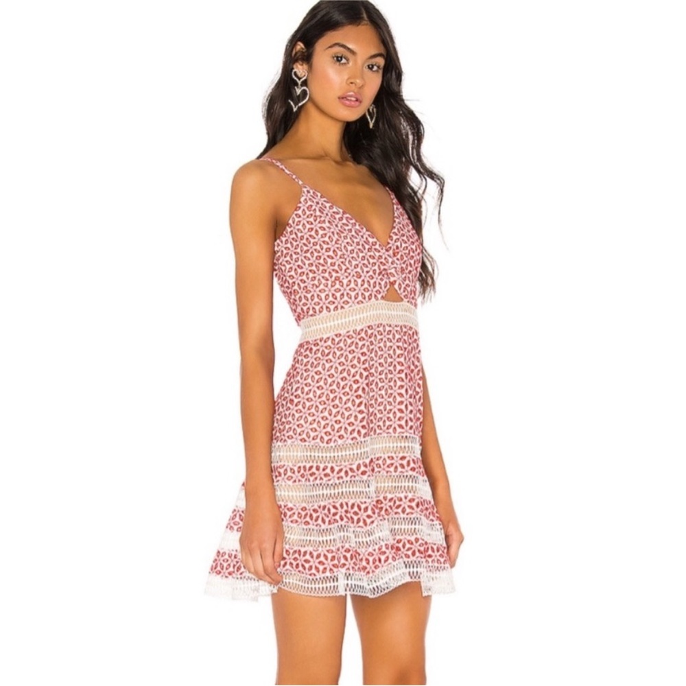 BARDOT Camille twist-front eyelet dress worn once